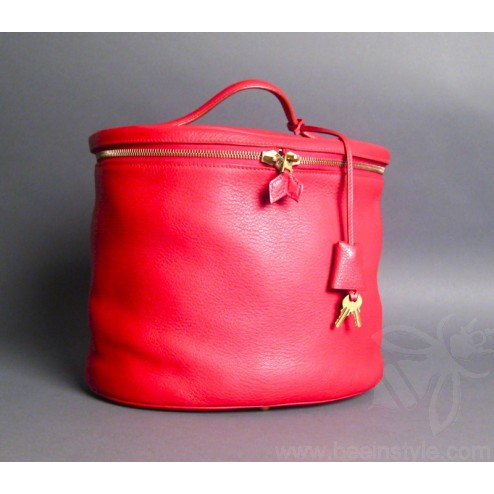 Hermes Intercity Victoria Travel Bag Red Rare