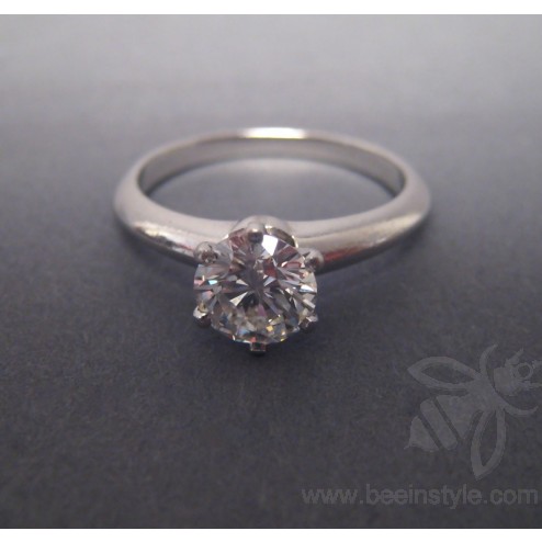 Tiffany Six-prong Platinum Diamond Engagement Ring