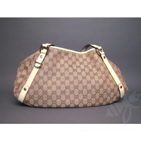 Gucci brown/Ebony Gg monogram Abbey Medium Tote