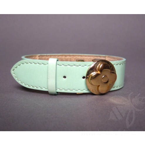 Louis Vuitton Turquoise Vernis Leather Bracelet