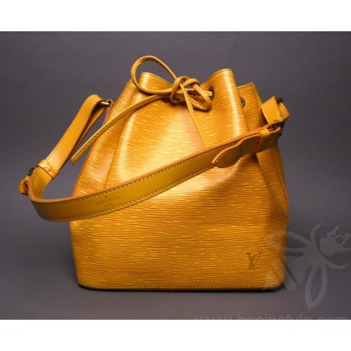 Louis Vuitton Tassil Yellow Epi Leather Petit Noe Bag