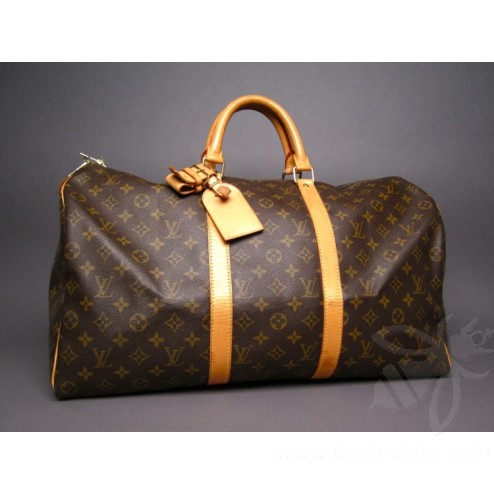 Louis Vuitton Monogram Canvas Keepall 50 Duffle Bag