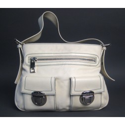 Marc Jacobs Sophia Tote White Leather Bag