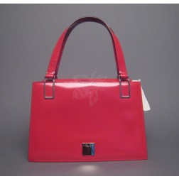 Celine Red Vernis Leather Handbag New