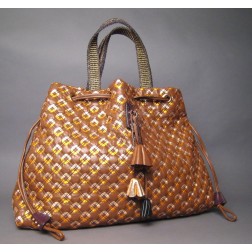 Marc Jacobs Brown Leather Quilted Robert Lexie Tote Bag NEW