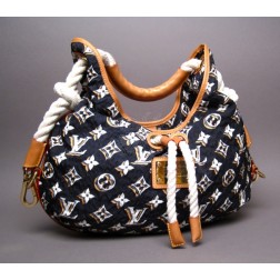 Louis Vuitton Limited Edition Navy Blue Monogram Bulles MM Bag