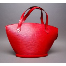 Louis Vuitton Red Epi Saint Jacques Handbag
