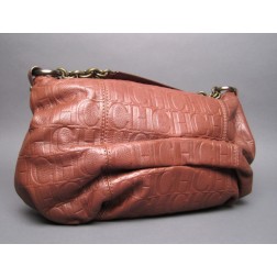 Carolina Herrera Brown Leather Shoulder Bag