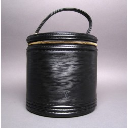 Louis Vuitton Black Epi Leather Cannes Vanity Case Bag
