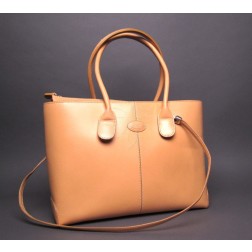 Tod's Tan Leather D Shoulder Bag