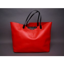 Givenchy Red Leather Large Antigona Shopping Tote Shoulder Bag