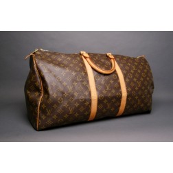 Louis Vuitton Monogram Canvas Keepall 55 Duffle Bag