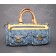 Authentic Louis Vuitton Blue Denim Monogram Neo Speedy Bag