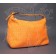 Authentic Fendi Orange Zucchino Canvas Small Handbag