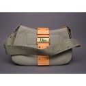 Christian Dior Green Denim Street Chic Shoulder Bag